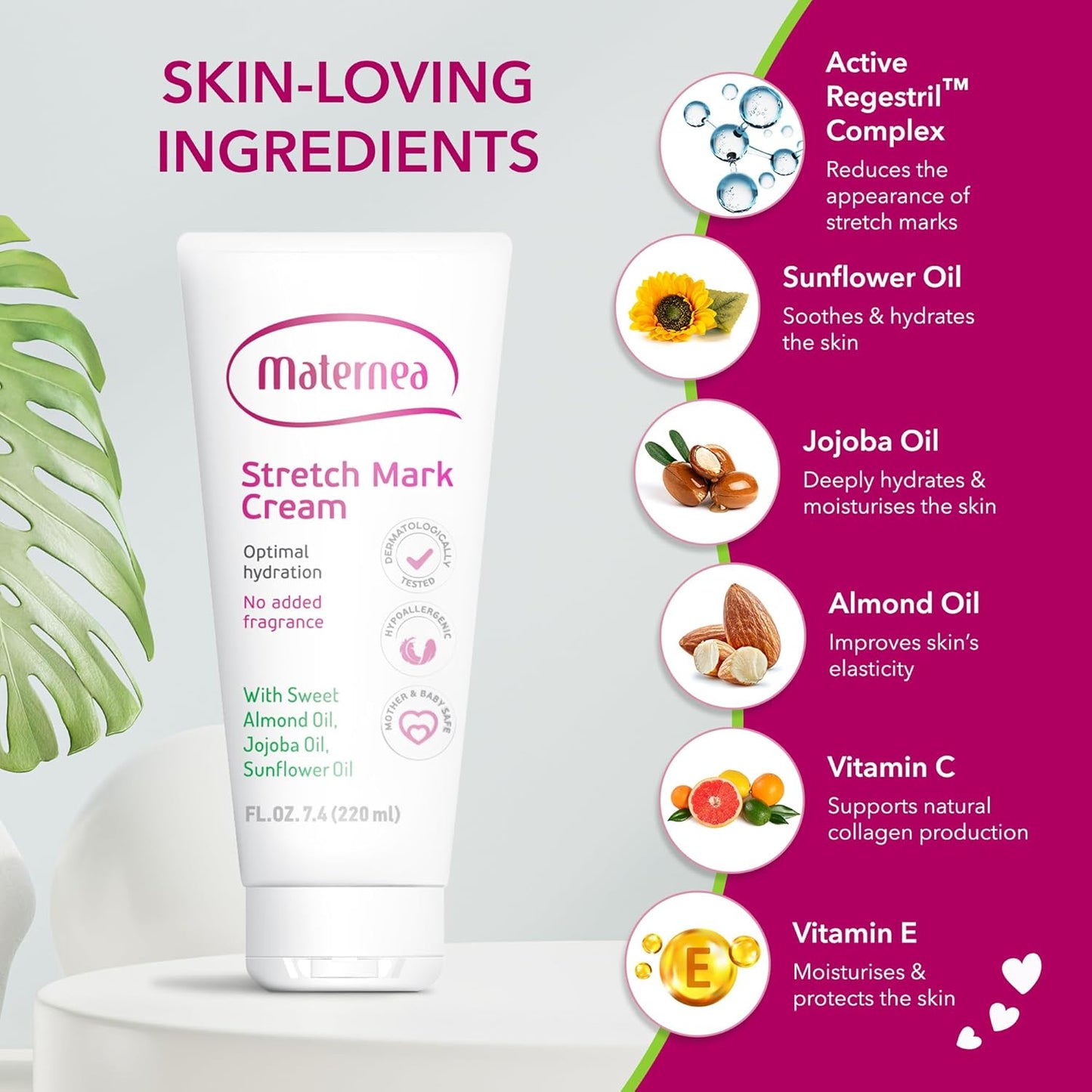 Stretch Mark Cream - Provides optimal skin hydration and improves its appearance 5 FL. OZ. (150 ml)