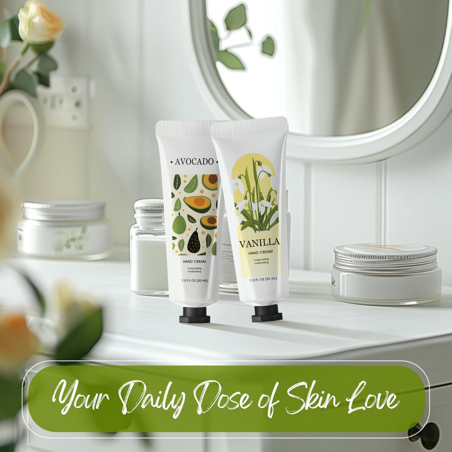 Green Canyon Spa 20 Pack Hand Lotion, Mini Hand Cream, Travel Size Lotion for Women, Teacher Gifts, Bridesmaid Gifts and Bachelorette Party Favors.