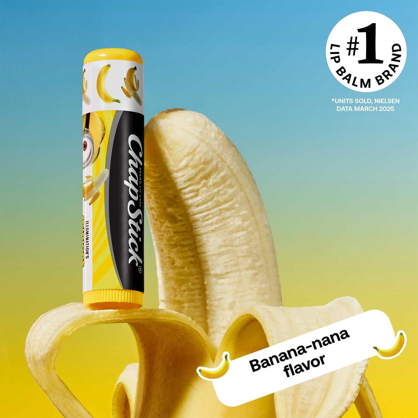 ChapStick Bulk Lip Balm, Minions Banana-Nana (36 Sticks), Party Favors for Kids, 0.15 Oz Ea