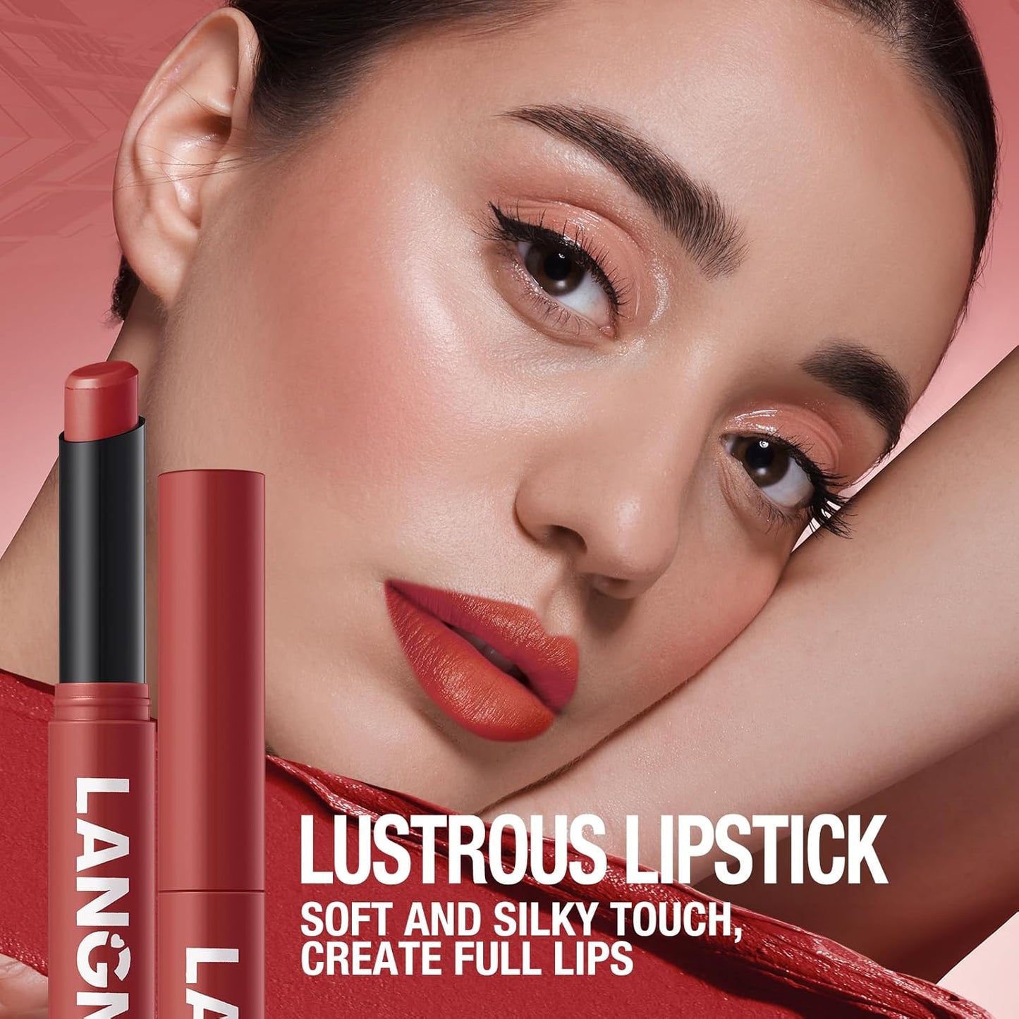 Jolilab 6Pcs Velvet Matte Lipstick Nude Matte Soft Dark Color Stick High Pigmented Long-Lasting Waterproof Lip Stick Lip Balm Beauty Cosmetics Gift for Girls and Women(07#-12#)
