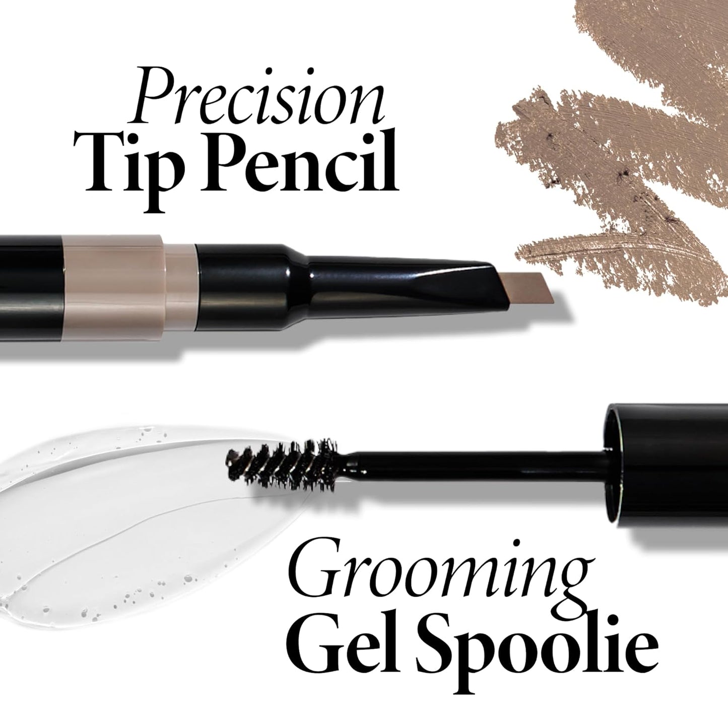 LAURA GELLER NEW YORK Sculpt-n-Stay Waterproof Brow Pencil & Gel- Taupe