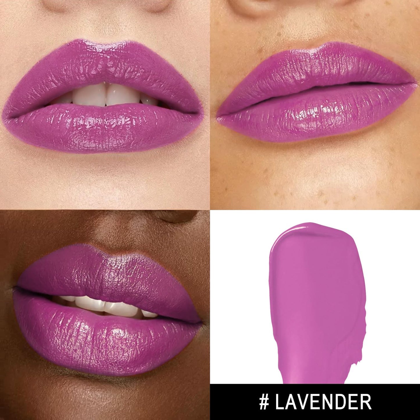 3Pc Moisture Lipsticks for Women Nude Pink Purple Lipstick Hydrate Tinted Lip Balm for Dry Cracked Lips Glossy Lip Color, MA55/62/65