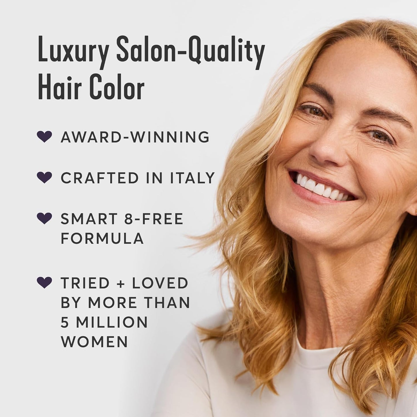 Madison Reed Radiant Hair Color Kit | 8.5NNA Dark Neutral Blonde (Lusia) 100% Maximum Gray Hair Coverage | Salon-Quality Permanent Hair Dye for Resistant Grays | PPD-Free & Ammonia-Free | 1 Pack