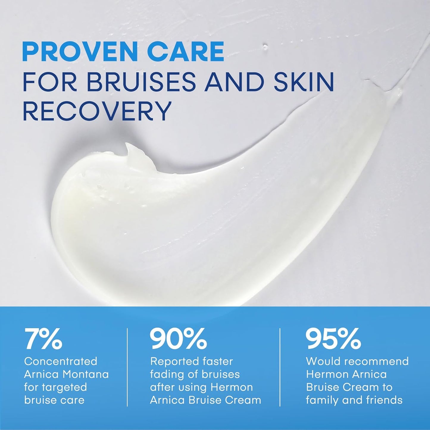 Hermon Arnica Bruise Cream Extra Strength: Fast-Acting for Bruising & Swelling on Thin Skin - High Strength Arnica Montana with Vitamins K, C & E–Hydrating Moisturizer for Face (4 oz(pack of 2))