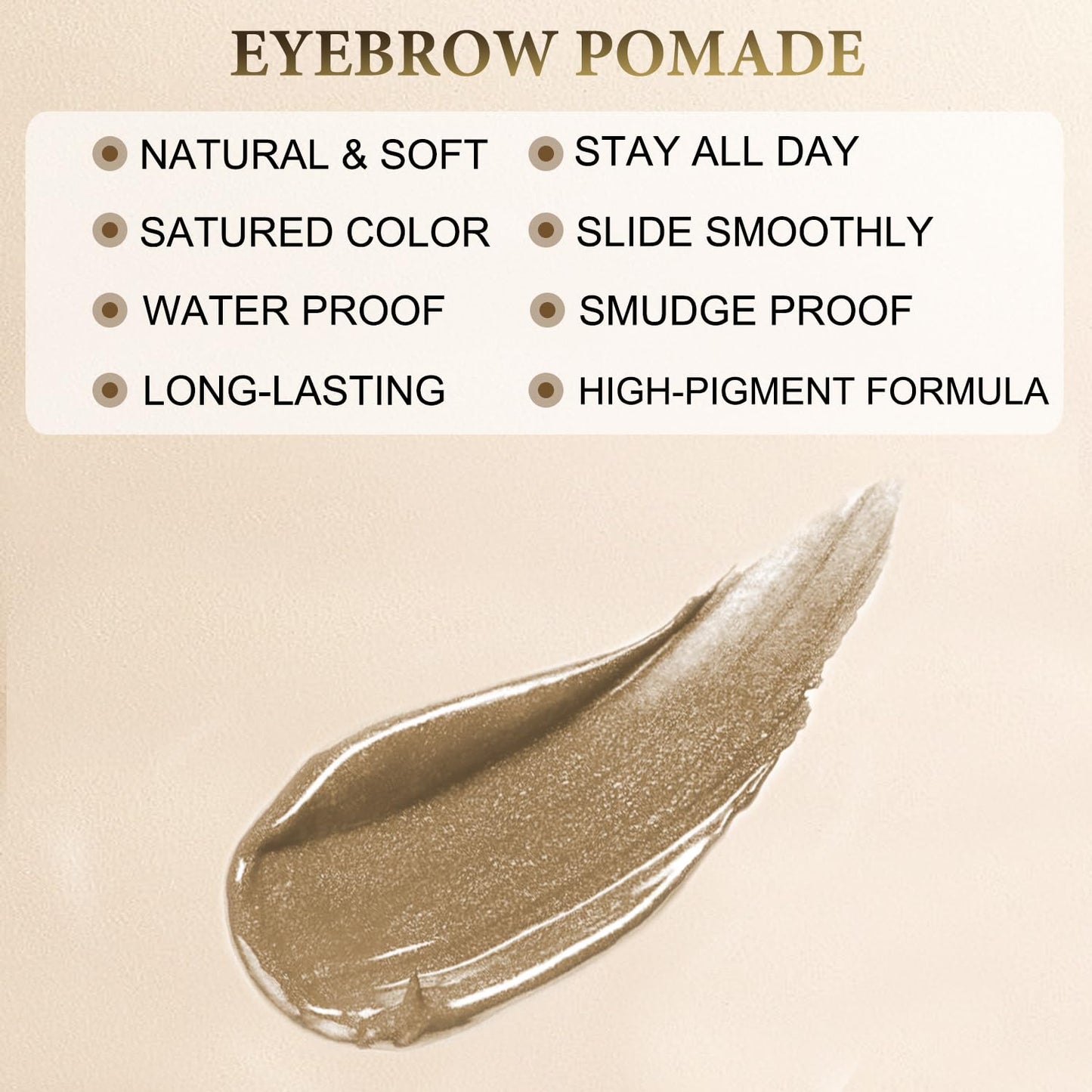 Eyebrow Pencil Makeup Kit, with Waterproof 2-IN-1 Microblading Eyebrow Pen, Eyebrow Pomade, Eyeliner and Dual-ended Eyebrow Brush, Brow Pencil Kit for Natural Eyebrows - Dark Blonde
