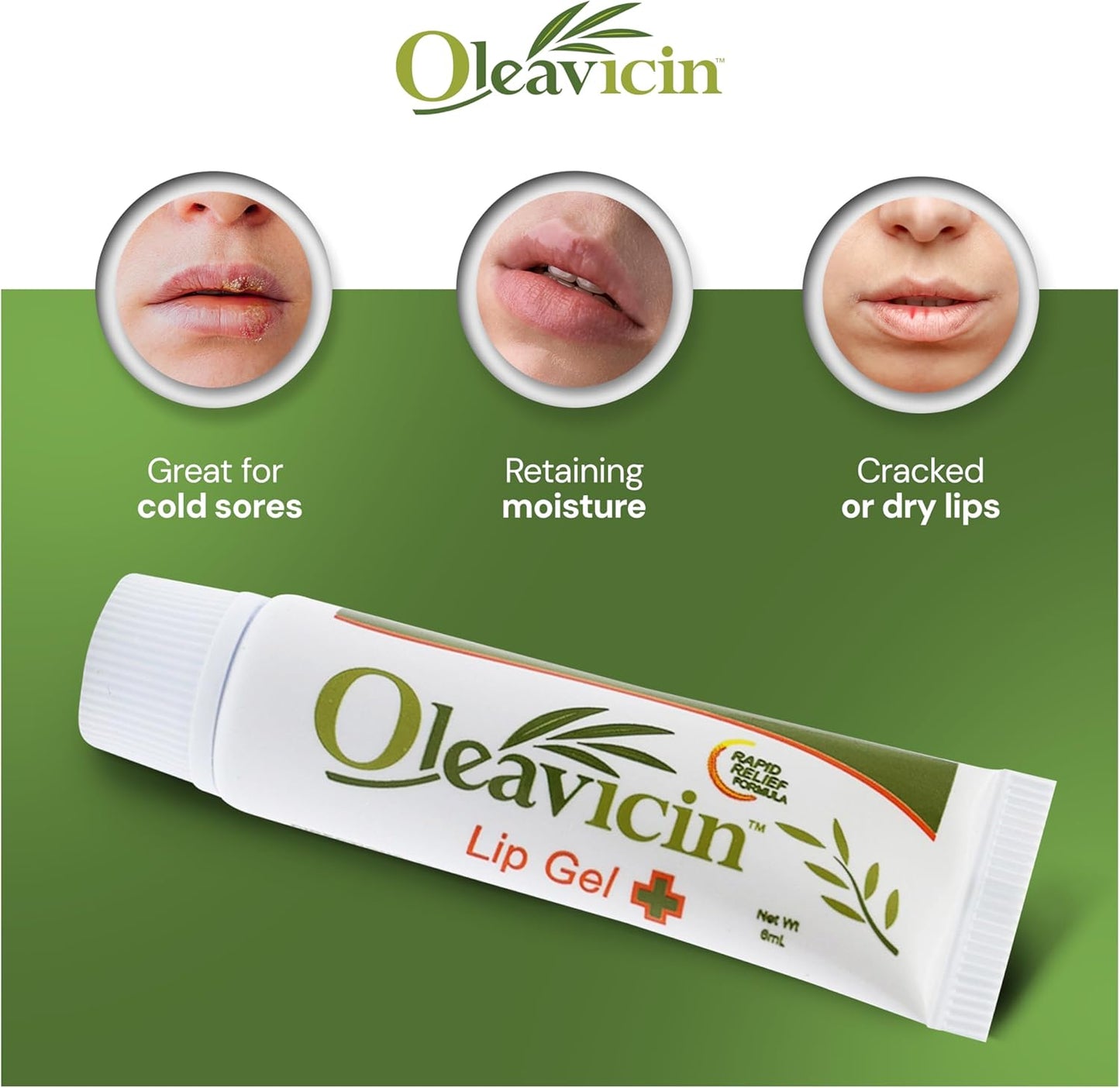 All Natural & Organic Fever Blister & Cold Sore Treatment & Relief Ointment Gel 1.3oz(3.8)