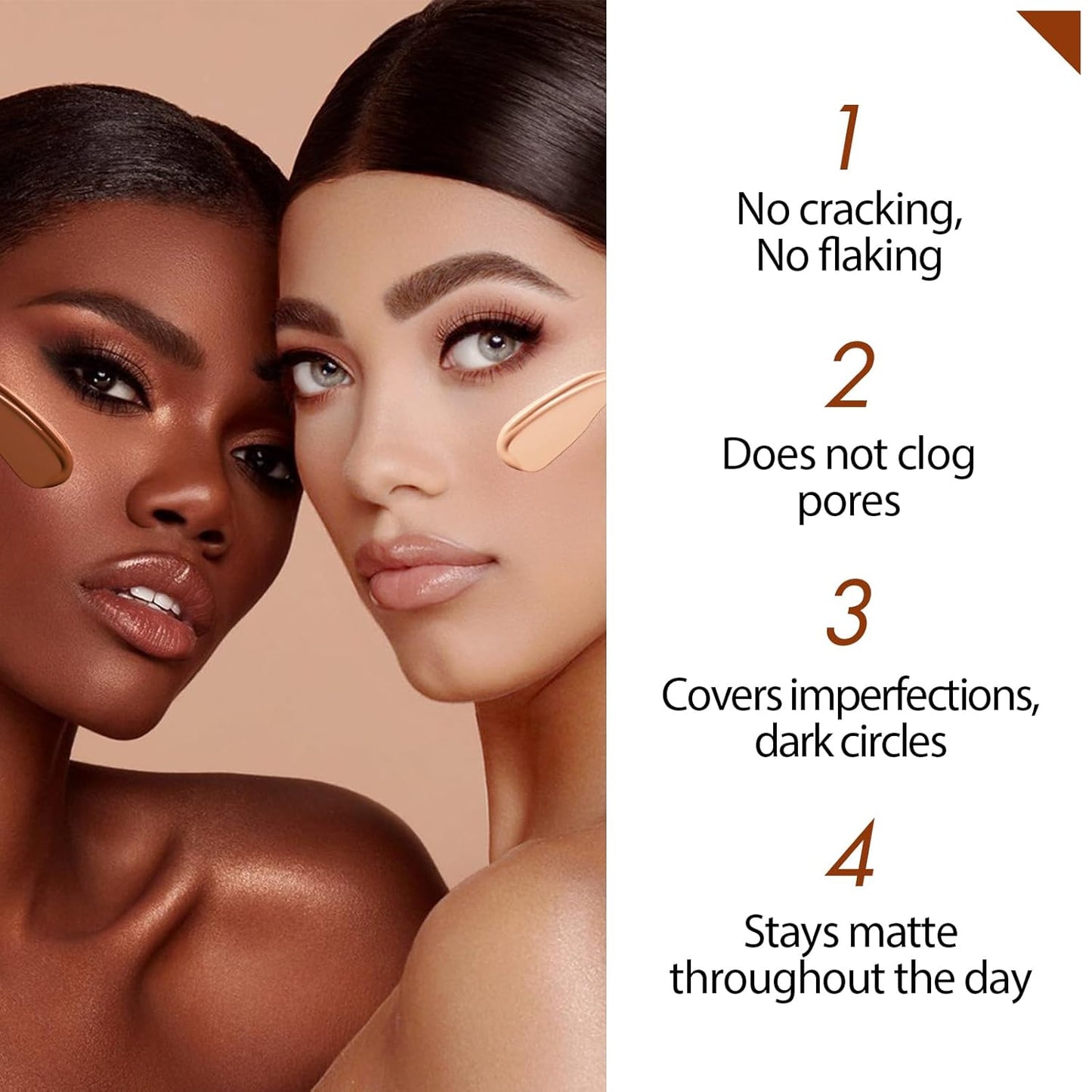 Liquid Concealer Stick Makeup, Hydrating and Lightweight for All Day, Full Coverage 04# PEARL