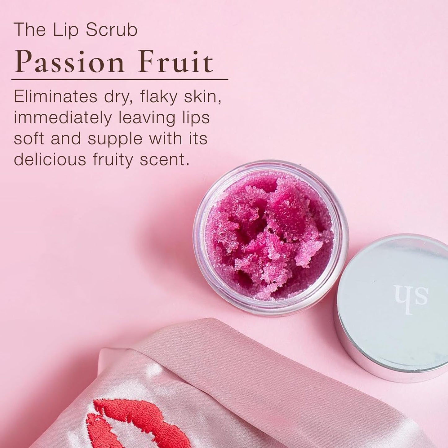 Sara Happ Sweet Clay Mask + Passion Fruit Sugar Scrub Lip Duo - Exfoliating Lip Treatments, Exfoliator Scrub, Moisturizers for Dry and Flaky Lips, Vegan (0.47 Oz and 0.5 Oz jars)
