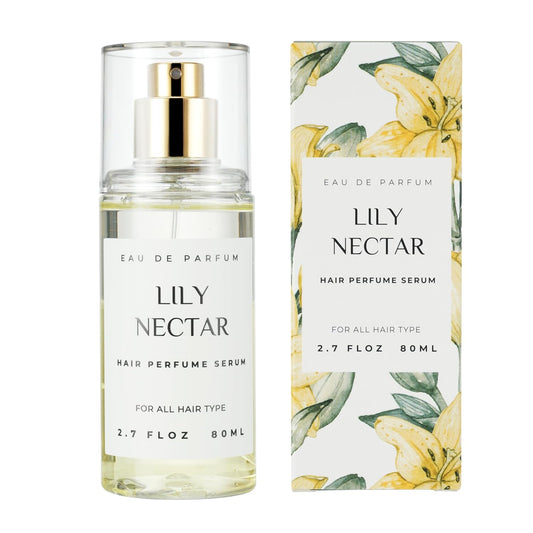 Hair Perfume for Women, Summer Lightweight Long Lasting Fragrance Mist - 3:7 Hydrating Serum Alcohol Free Formula, Argan Oil Scented Hair Spray with Keratin & Elastin (Lily Nectar) 2.7 fl oz