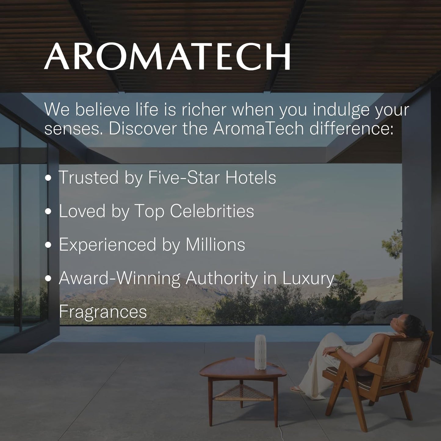 Aromatech White Tea & Bamboo Aroma Essential Oil Blend: Luxury Hotel Inspired Aromatherapy with for Ultrasonic Diffusers & Nebulizers - 4 fl oz, 120 mL