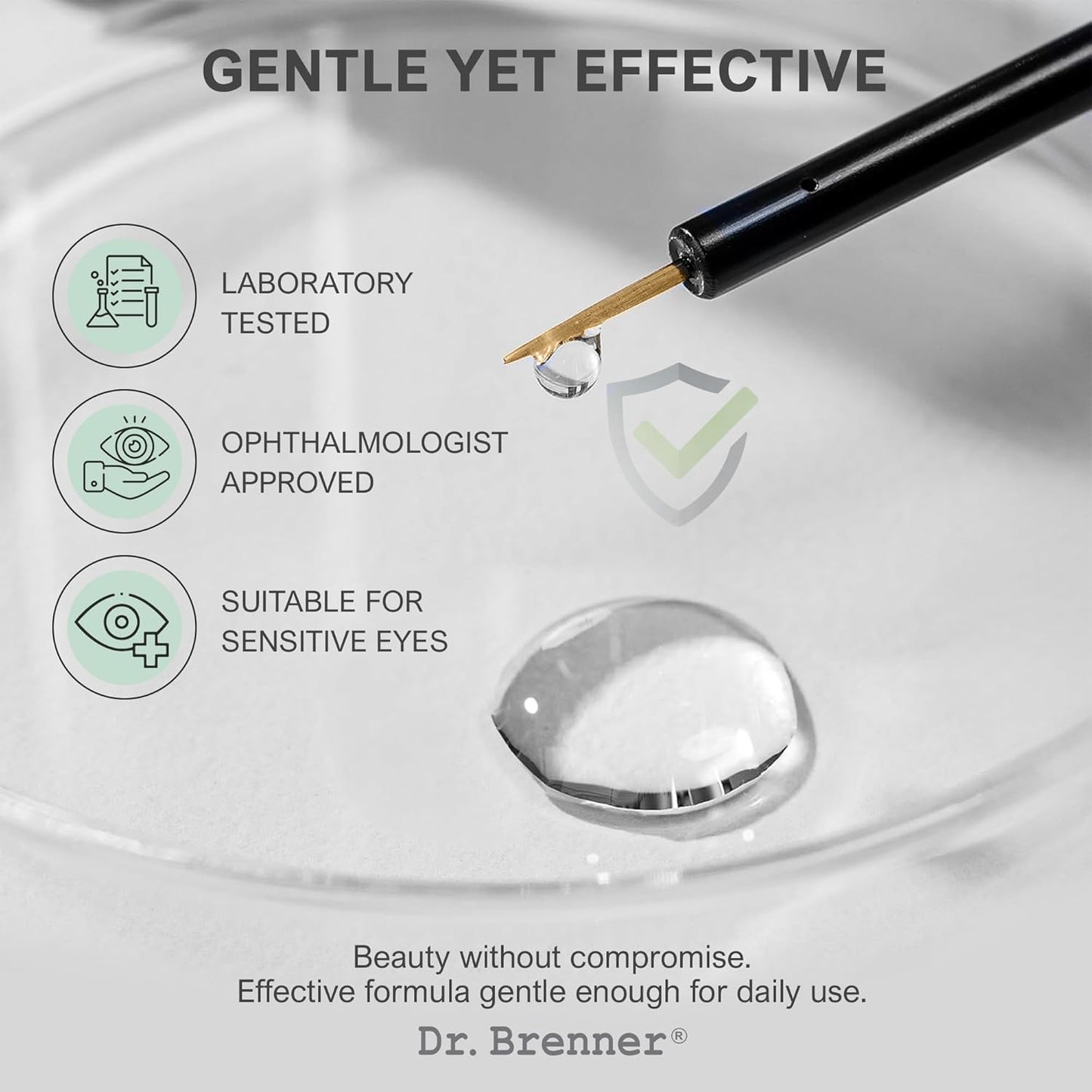 Eyelash enhancing serum with peptides for thicker, longer and fuller lashes