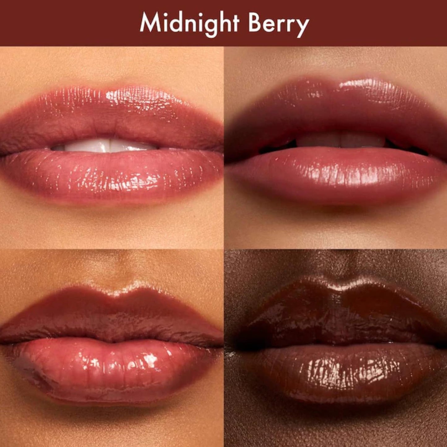 Summer Fridays Dream Lip Oil - Tinted Lip Oil with Moisturizing Sheer Coverage, High-Shine and Deep Hydration - Non-Sticky Formula for Long-Lasting Softness - Midnight Berry (0.15 Oz)