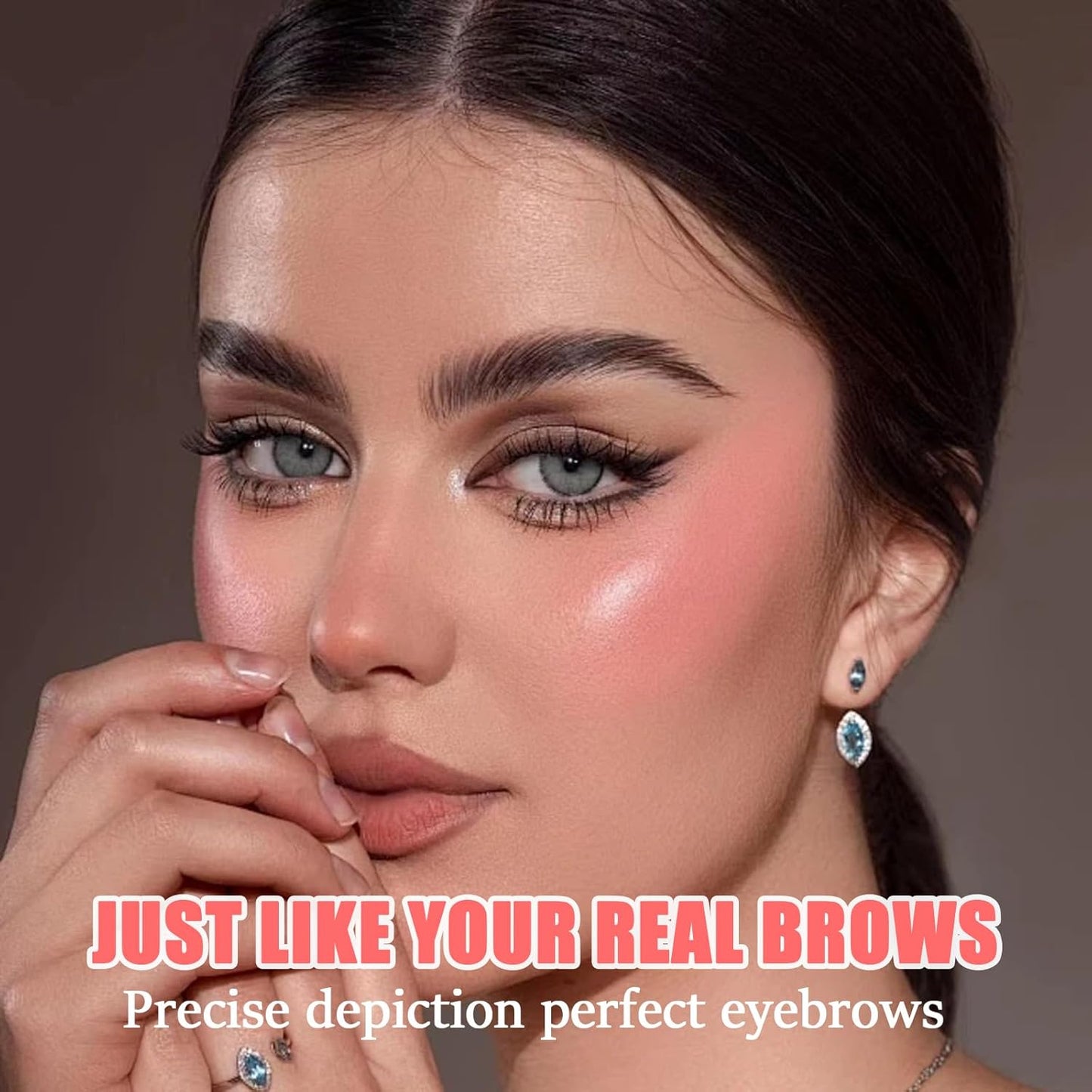 Eyebrow Pen, Microblading Eyebrow Pencil for Natural Hair-Like, Fast & Precise Faux Brow Pen with Double Brush Tip, Waterproof Long-Lasting, Filling Eyebrow Pencils for Women, Black