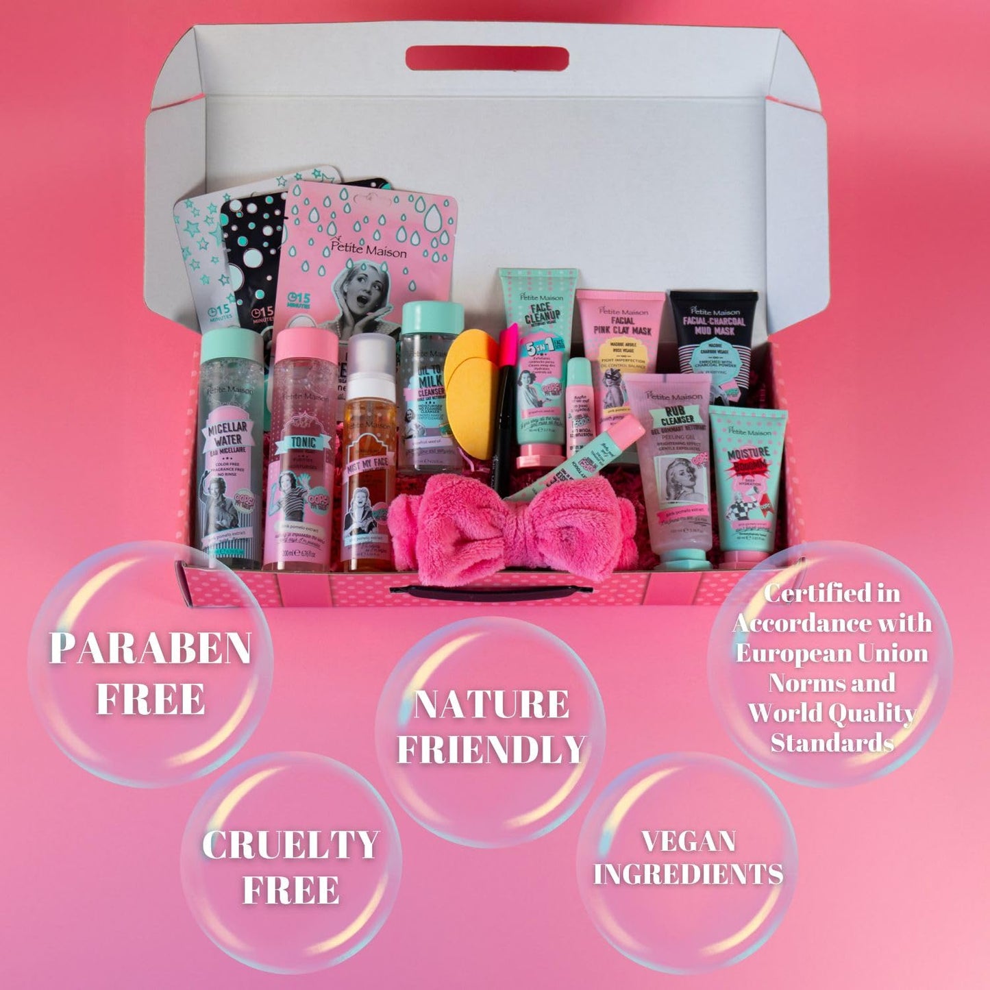 Gift Box for Women - Care Package Gifts for Women - Unique Gifts for Women, Mom, Her, Sister, Aunt, Friends - Birthday Gifts for Women Gift Basket Spa Skin Care Sets for Christmas Birthday Wedding