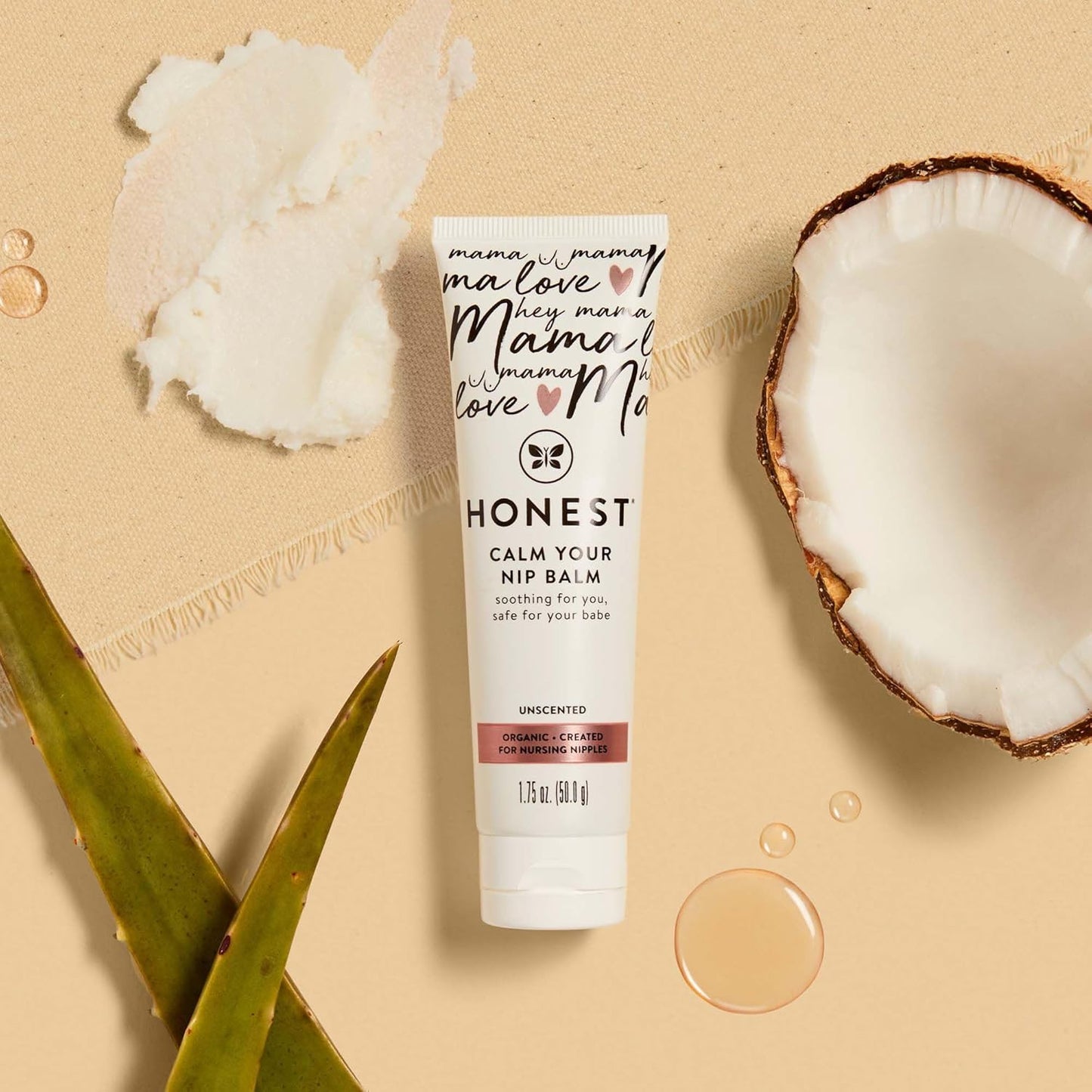 The Honest Company Honest Mama Calm Your Nip Balm | USDA Certified Organic Nipple Cream | 1.75 fl oz