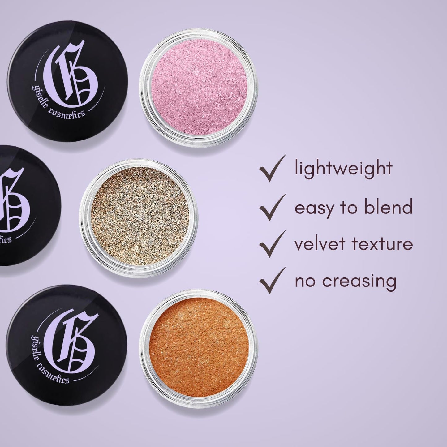 Crushed Diamond Tan Eye Shadow - Loose Glitter Mineral Organic Eyeshadow Palette - Brown, Nude, Gold Shimmer Makeup - Highlighter Talc-Free Sparkly Glitter Eyeshadow Powder