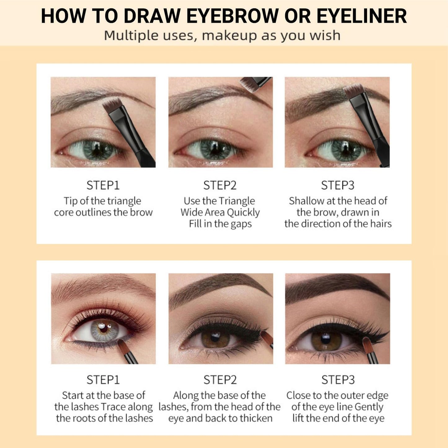 Eyebrow Pomade - Waterproof Brow Pomade for Long-lasting Results,Smudge Proof and Sweat Resistant Formula,Natural Eyebrow Makeup for All Skin Types and Tones - Light Brown