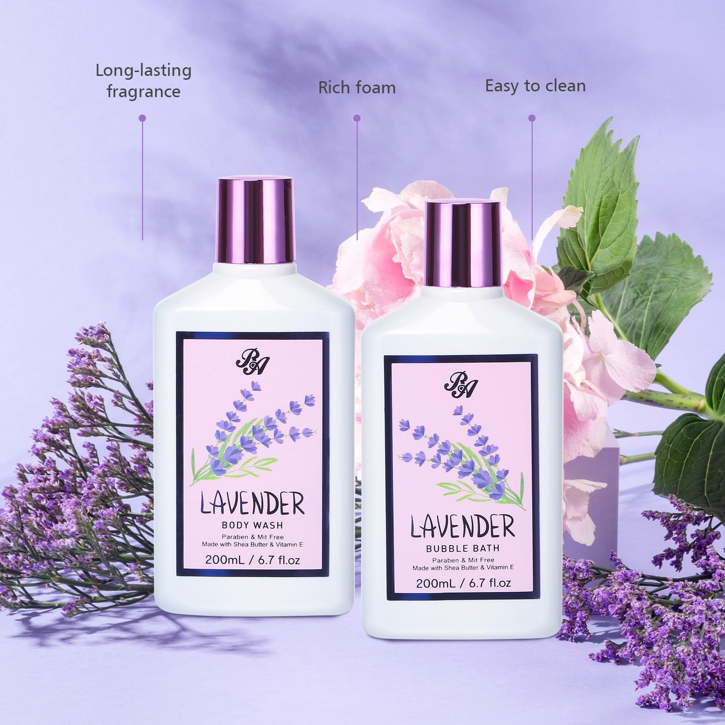 Bath and Body Gift For Women and Men - Lavender Home Spa Gift Set,Mug,Shower Gel,Bubble Bath,Lotion,Bath Bombs,Eye Mask,Manucure Set, Bath Belt, Body Oil,Bath Soak,Lip Balm,Soy Candle For Daily Use