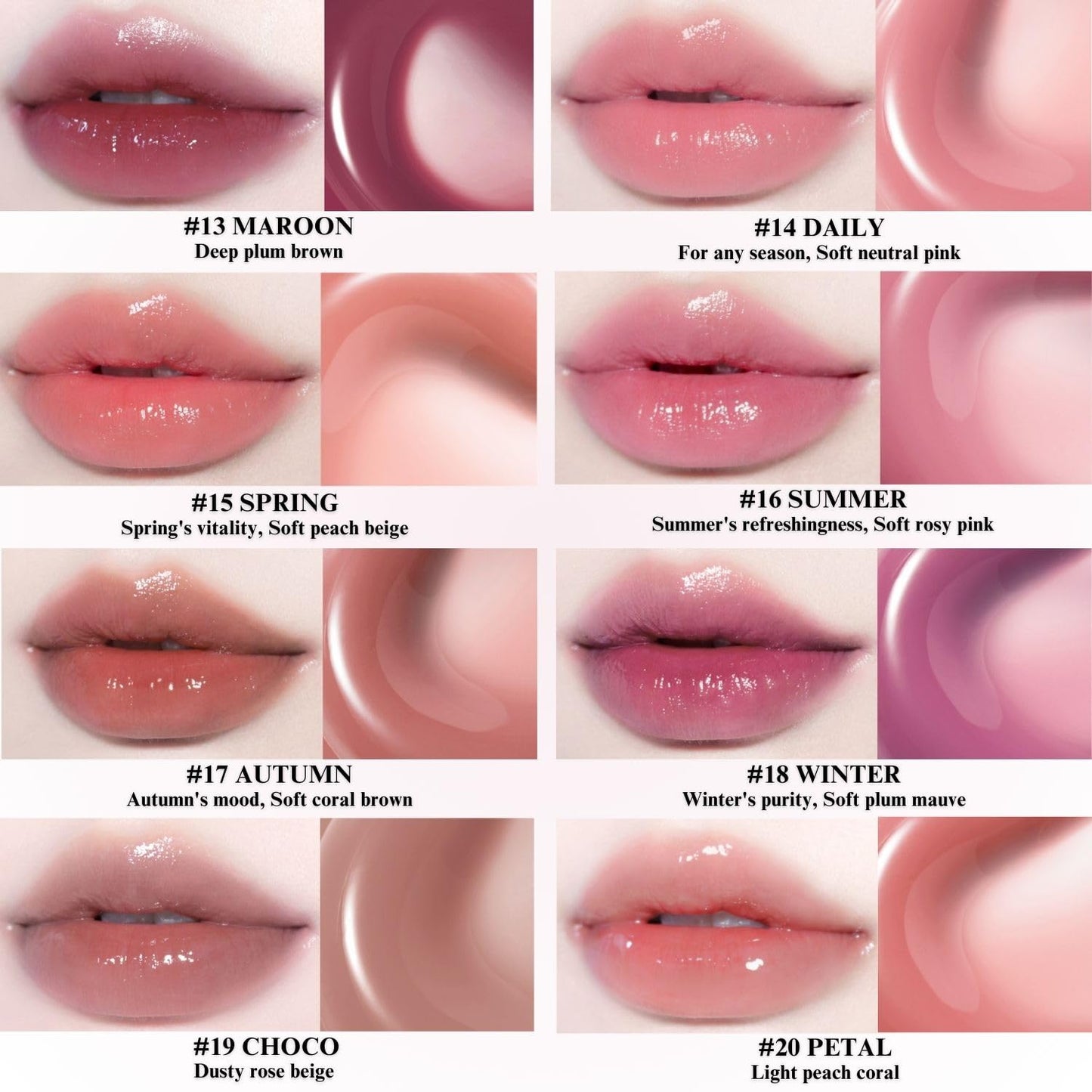 BBIA Glow Tint – Lip Plumping Volumizing Glossy & Glowy Lip Stain Naturally Moisturizing Comfortable Texture Lightweight Long-Lasting Vivid Color Non-Sticky Korean Makeup (19 CHOCO, Pack of 1)