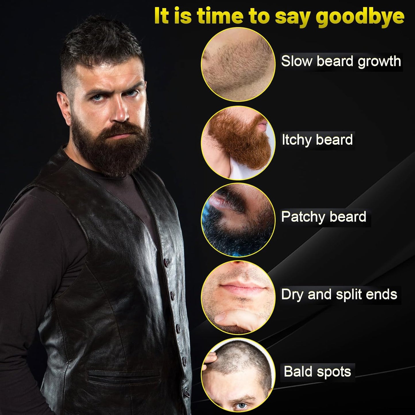 Beard Butter,Maximum Concentration Biotin,with Castor Oil and Argan & Jojoba Oils, Promotes Beard Growth, Styles, Strengthens & Softens Beards ,Unruly Beards While Relieving Itch,2 Ounce*2 (2 Pack)