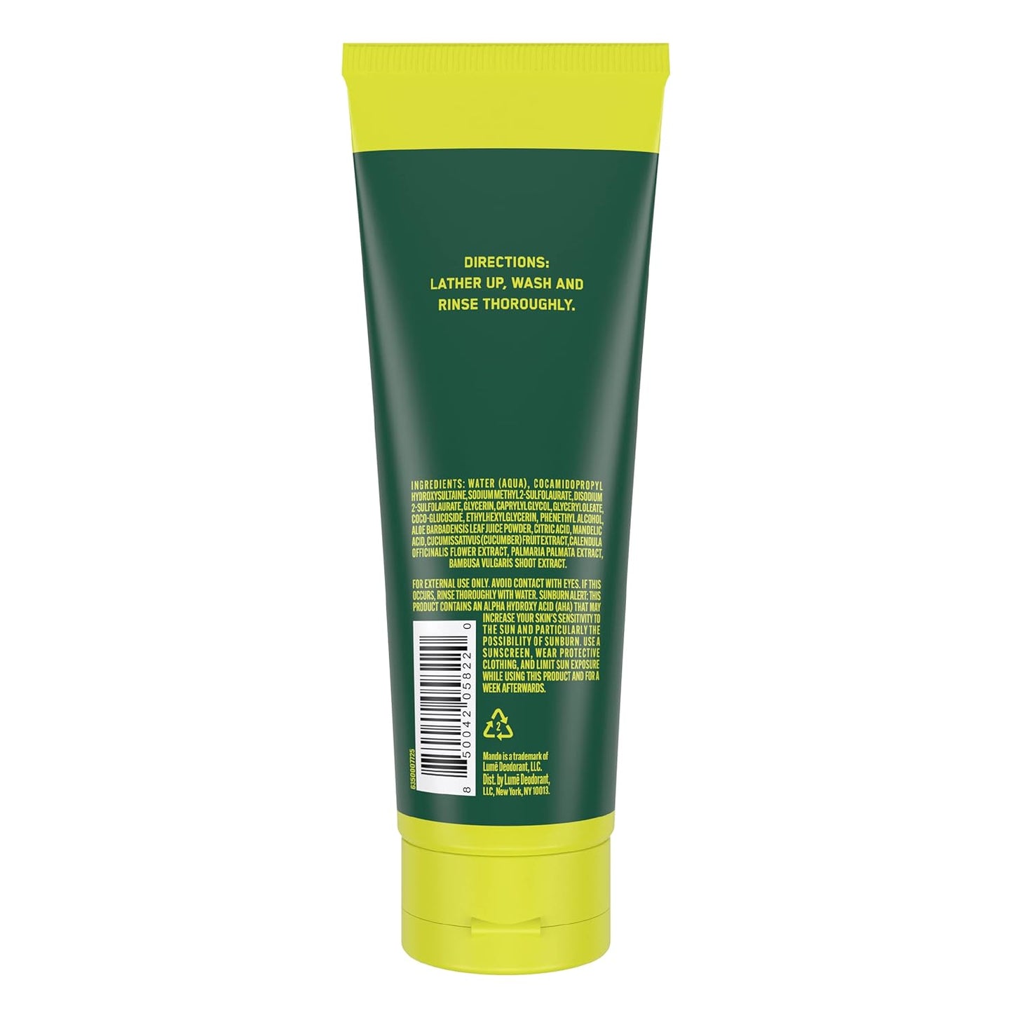Mando Odor Shield Body Wash - 24 Hour Control - Removes Odor Better than Soap - SLS and Paraben Free, Skin Safe - 8.5 Ounce (Mt Fuji)