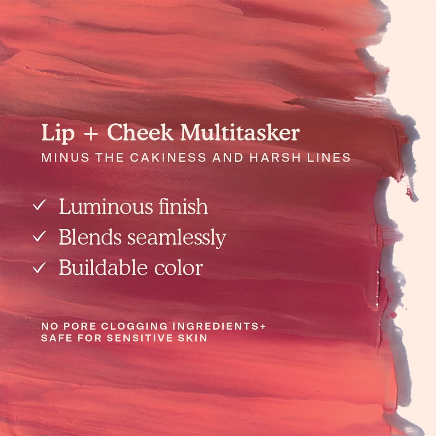 Tower 28 Beauty BeachPlease Cream Blush for Cheeks and Lips - Multi-Purpose Lip and Cheek Tint in Sun-Kissed Peach Blush - for Sensitive Skin – Color RUSH HOUR, Luminous Finish