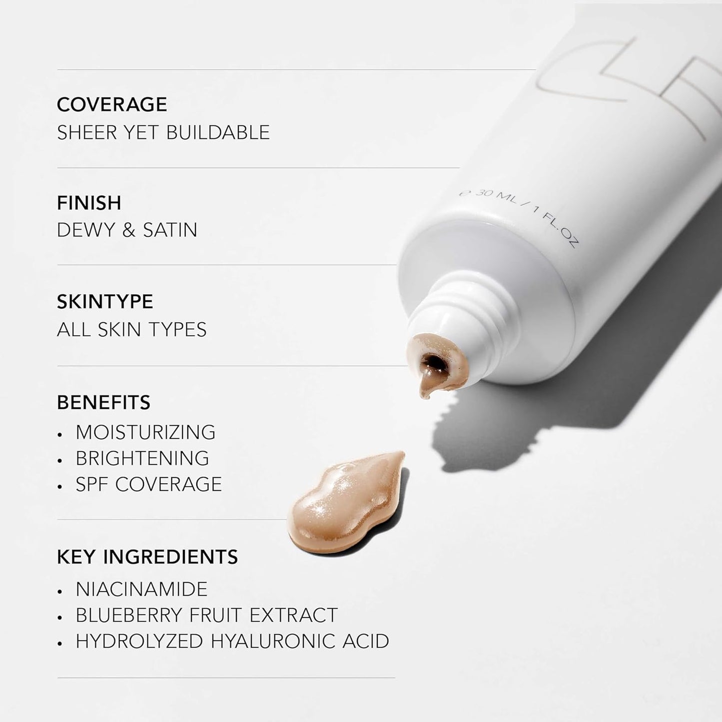 CLE Cosmetics CCC Cream (Neutral Medium 206 / SPF 50) - Color Correcting CC Cream with Sunscreen - Lightweight, Hydrating, Light to Medium Coverage Foundation - BB & CC Cream Hybrid - 1 fl oz