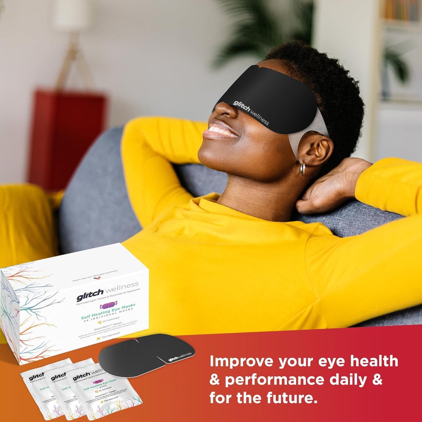 Steamtech Self Heated Eye Mask for Dry Eyes - Eye Doctor Approved Heated Eye Masks -Warm Compress for Fatigue & Dryness – Perfect Puffy Eyes & Dry Eye Relief, Disposable, Spa Experience (5)