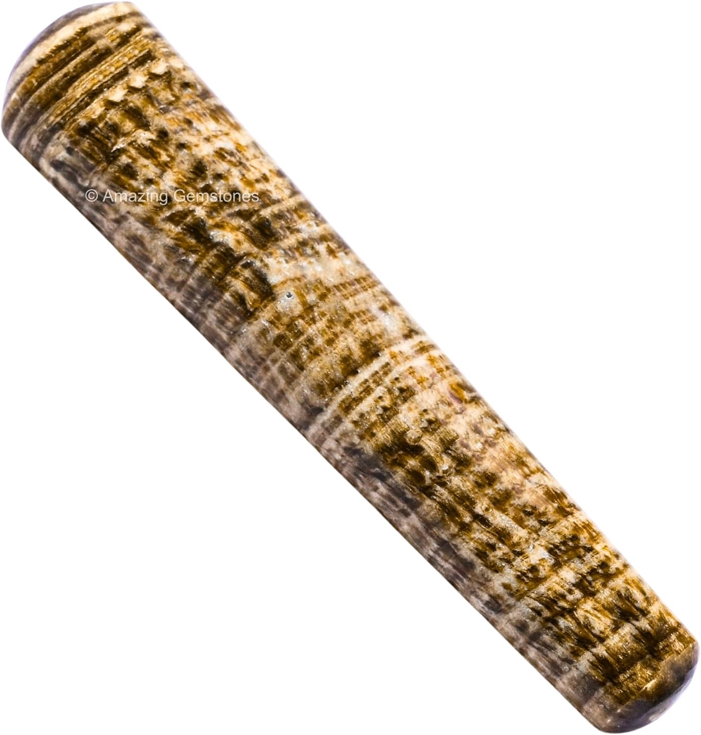 Amazing Gemstone Aragonite Crystal Wand Massage Stick - Pelvic Wand Gua Sha for Adults - Crystals and Healing Stones Massage Wands for Adults Gifts (Smooth)