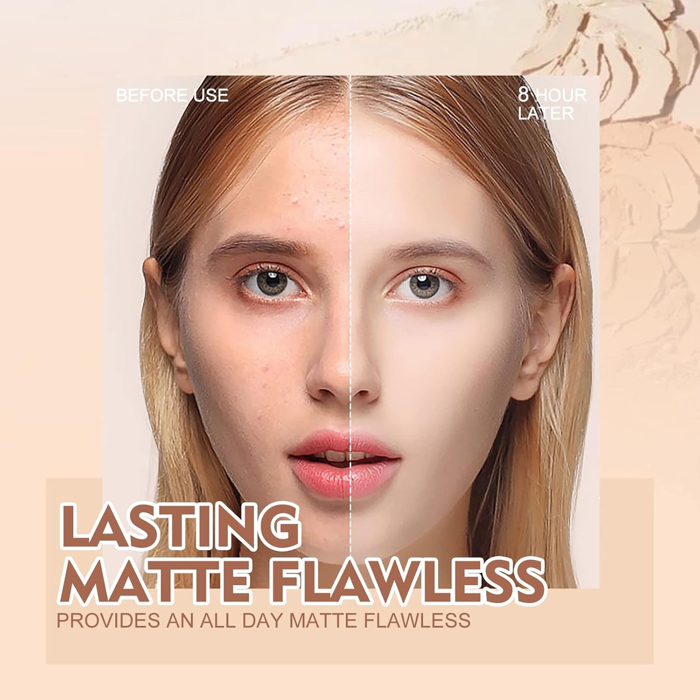 SACE LADY Face Pressed Powder Sets Makeup, Controls Shine, Smooth Fine Lines for Flawless Lightweight Finishing Effect, Long Lasting Compact Cosmetics Cruelty-free, 0.35oz (#02)