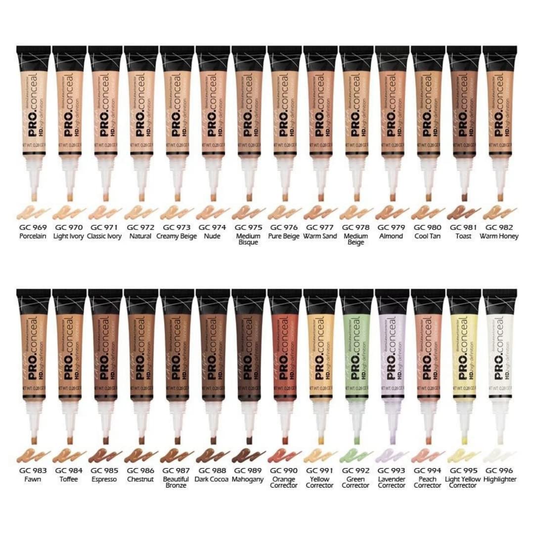 L.A. Girl Pro Conceal HD Concealer, Almond, 0.28 Ounce