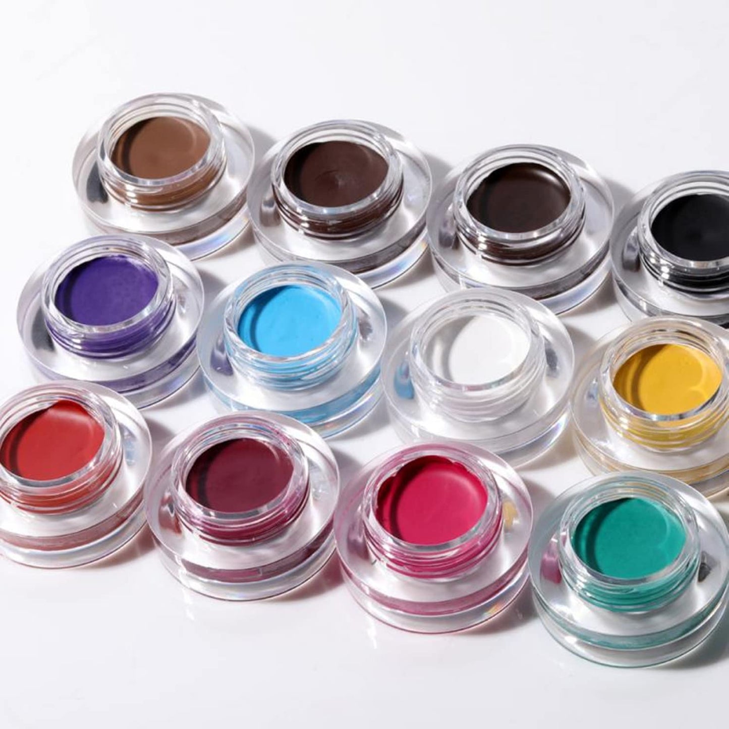 MAEPEOR 12 Colors Eyebrow Pomade Full-pigmented Long Lasting Waterproof Cream Gel Filling & Shaping Tinted Eyebrows Enhancers with Brush for Daily or Cosplay (09 Wine)