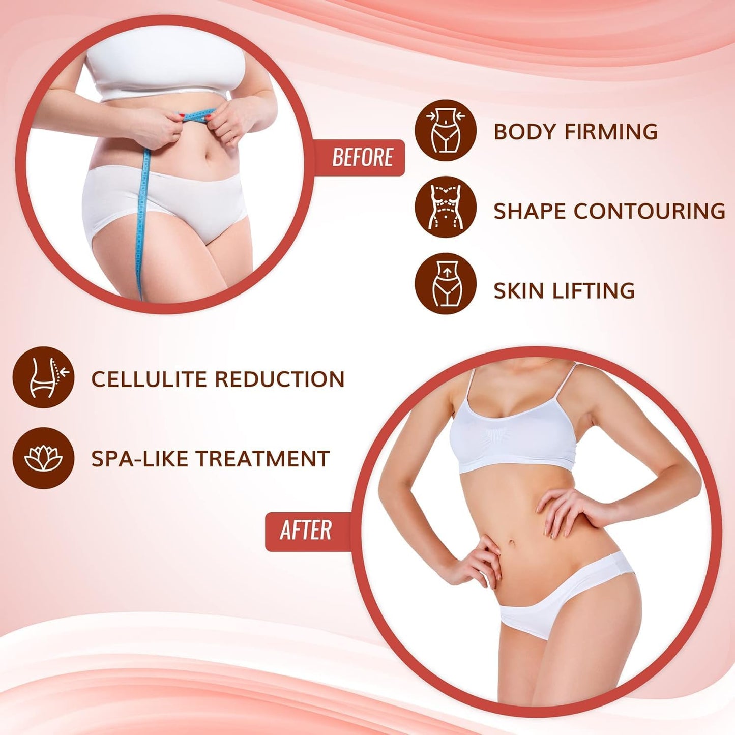 All Natural Moisturizing Body Applicator Wrap – Easy to Use Body Wrap -Anti Cellulite Solution- Firming Toning Tummy Wrap (10 Count (Pack of 1))