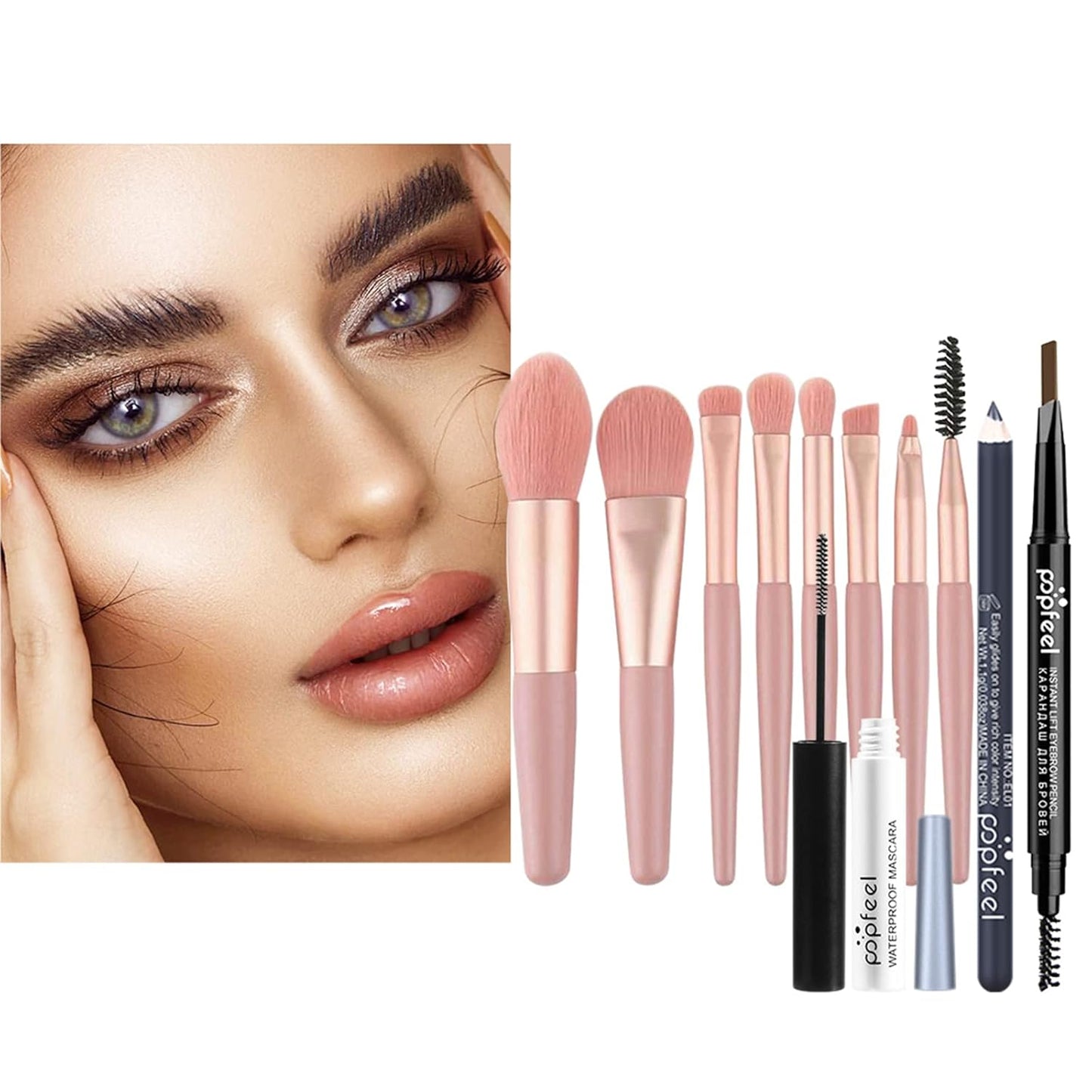 All in One Makeup Kit,40 Colors Eyeshadow Palette,Christmas Makeup Kit,Full Starter Cosmetics Set with Makeup Brushes,Brow Pencil, Mascara,Women and Teens Makeup Gift Set