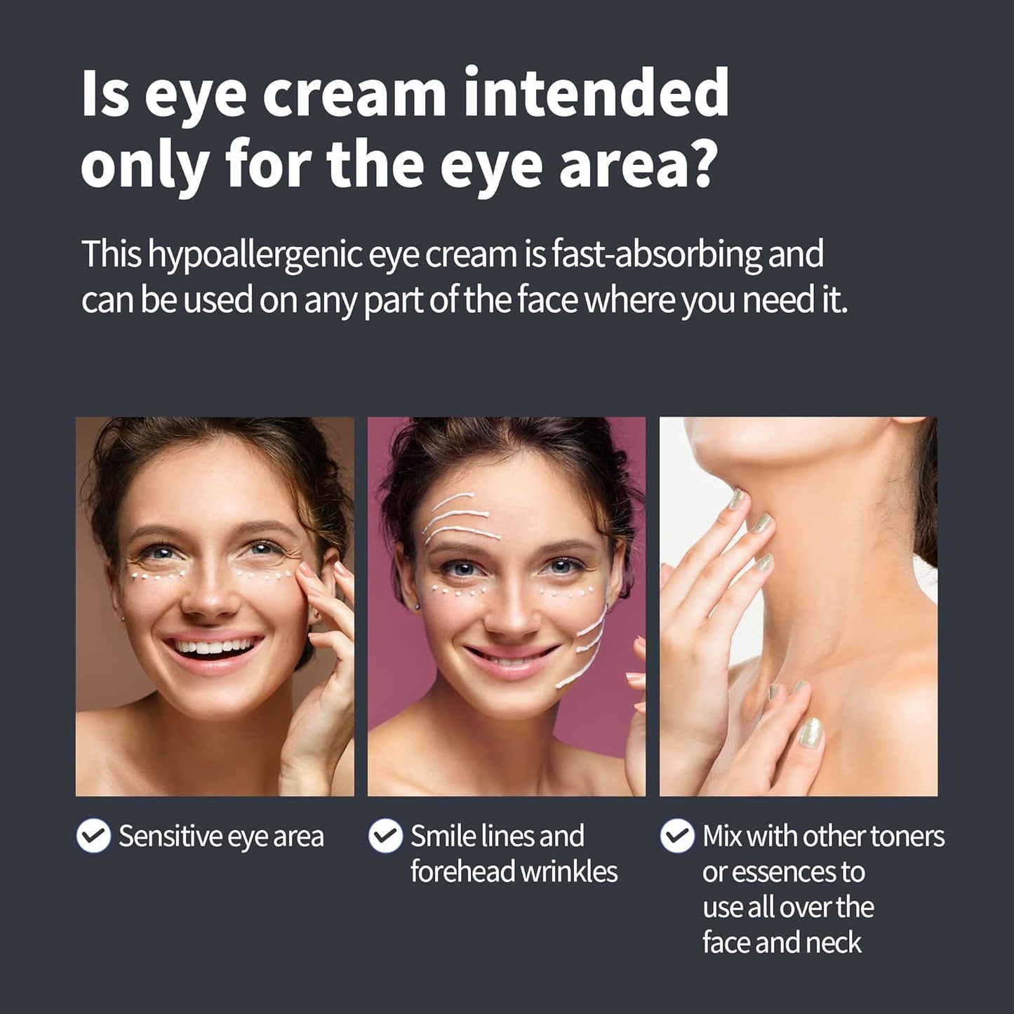 BENTON Fermentation Eye Cream 30g (1.05 oz.) - Galactomyces & Bifida Ferment Anti-Wrinkle Eye Treatment Cream, Dark Circles & Puffiness & Under Eye Bags