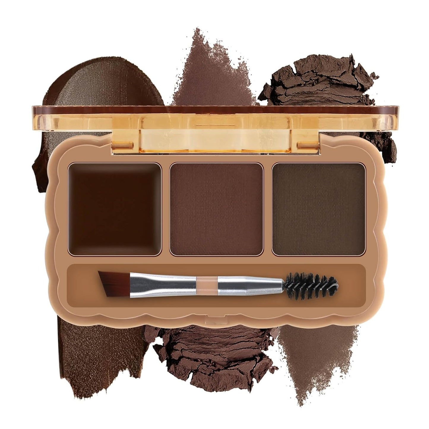 Boobeen Eyebrow Palette, 7 Colors Brow Powder Kit, Eye Brow Pomade with Double-ended Brush, Long-lasting Eye Makeup Kit, Sculpt & Define Eyebrows, for Beginners