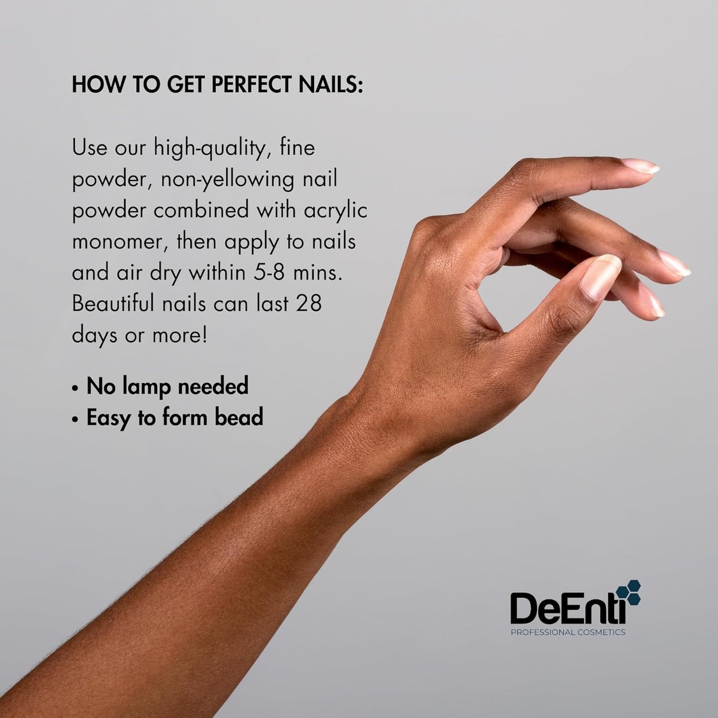 Acrylic Nail Powder, 2oz Crystal Clear Acrylic Powder Dip for Nails, Long Lasting Salon Quality, Bubble Free Professional Manicures, Fake Nails, Carving & Extensions