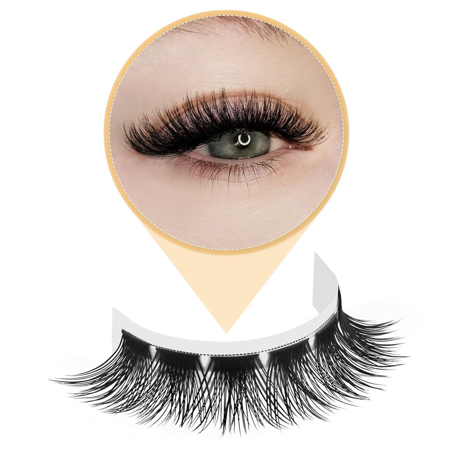 QUEWEL Lash Clusters 72 Pcs Cluster Lashes Wide Stem Eyelash Clusters C/D Curl 8-16mm DIY Eyelash Extensions Mega Style for Self Easy To Use at Home (Mega-D-16)