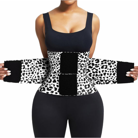 FeelinGirl Waist Trainer Belt Waist Cincher Trimmer Ab Belt Tummy Control Body Shaper with Triple Wrap Women and Men