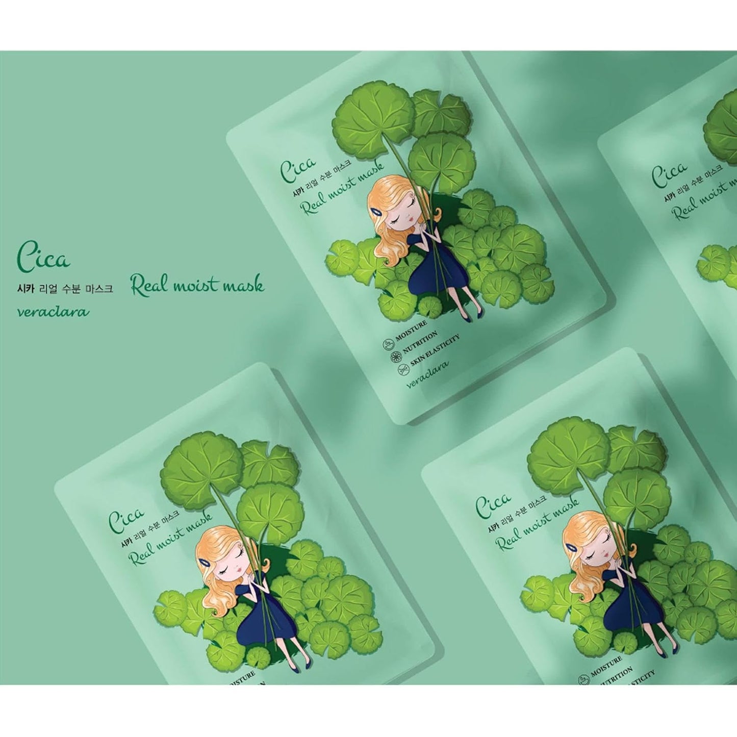 Veraclara] Facial Mask Sheet | Korean Skincare | Lighten, Moisturize, Firming Skin | Diminish Dark Spot & Circles (16PRIMECOMBE)