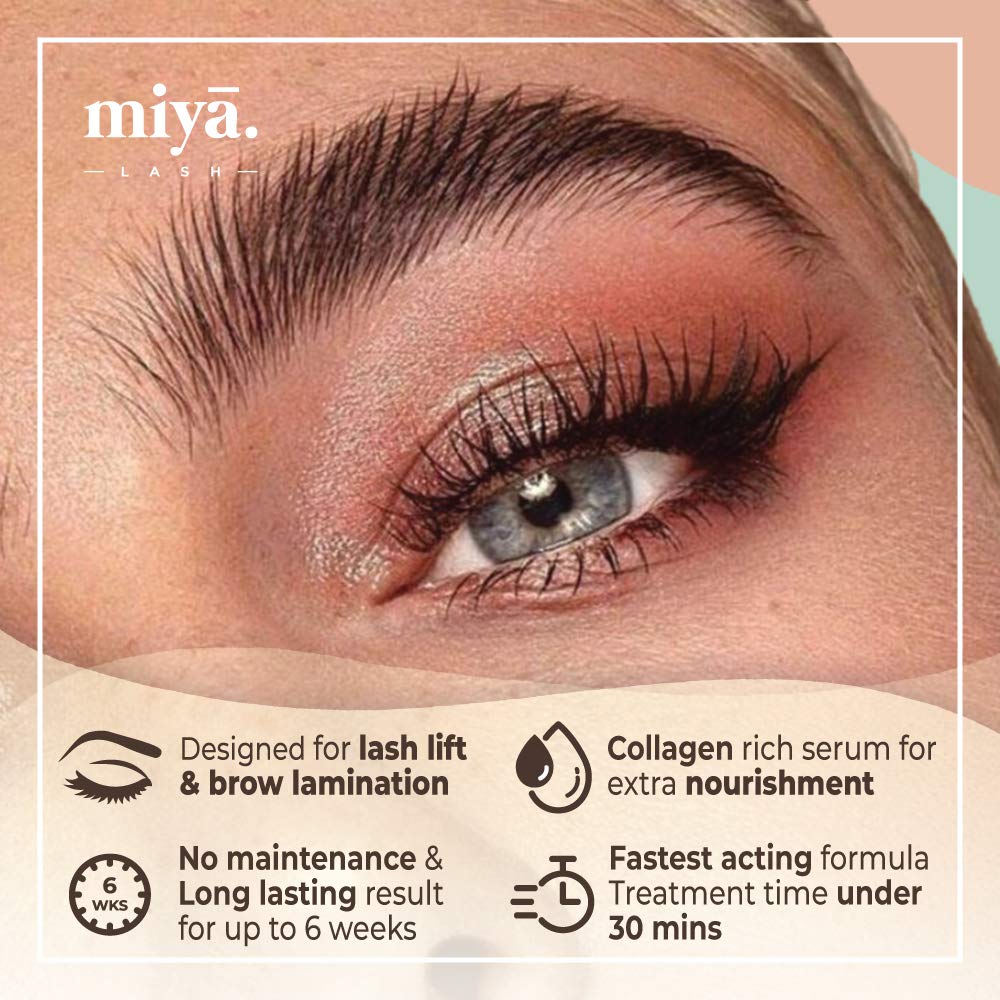 2 in 1 Lash Lift & Brow Lamination Kit | Instant Fuller Eyebrows, Eyelashes | Salon Result lasts 8 weeks | Professional LVL, Perm, Laminate with Silicone Shields, Lash Picks
