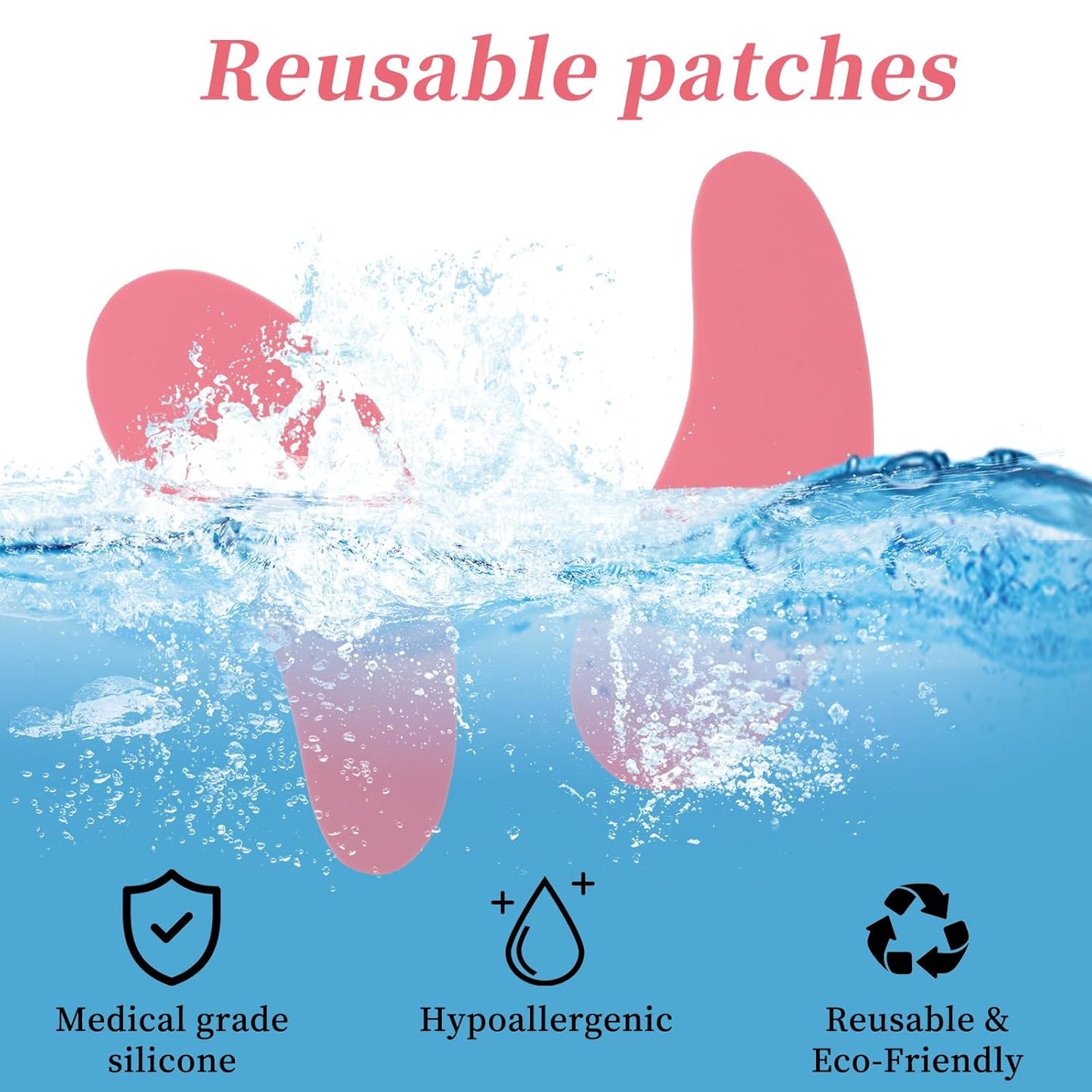 12pcs Reusable Under Eye Patchs Topical Eye Gel Pads for Dark Circles and Puffy Eyes Under Eye Mask Patches Reduce Wrinkles and Fine Lines Eye Bags for Skin Eye Puffiness Care Accessories