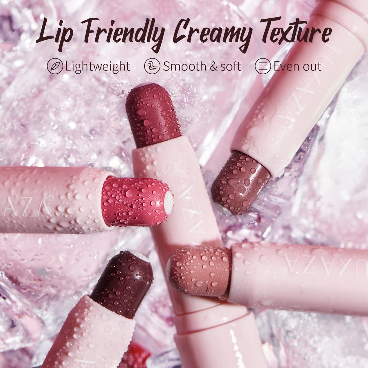 2PCS Tinted Lip Balm Chapstick with Color, Natural Semi - Gloss Finish, Hydrating/Coloring 2 in 1 Moisturizer Lip Stick for Girls & Women #01＋#04