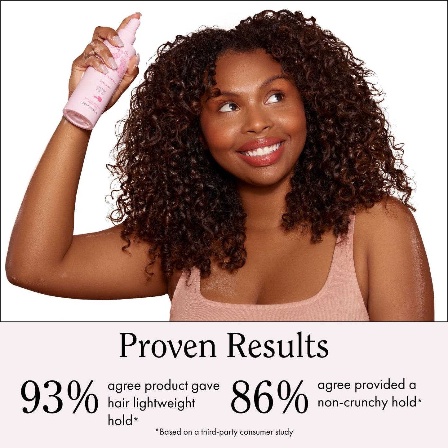 Rizos Curls Alcohol-Free Curl Hair Spray – Flexible Hold, Volume & Frizz Control – Adds Shine & Bounce for All Hair Types Wavy, Curly, Coily 1a–4c – Sulfate, Paraben & Alcohol-Free