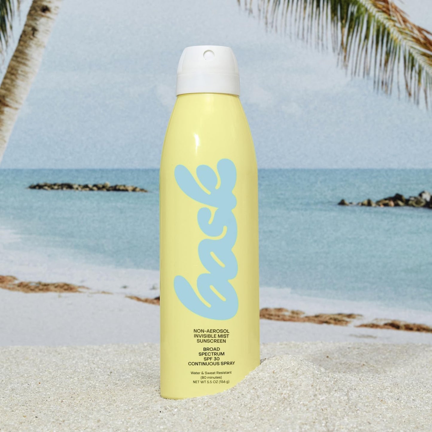 Bask Suncare SPF 30 Sunscreen Spray - Non-Aerosol, Broad Spectrum UVA/UVB Protection, Dermatologist Recommended, Moisturizing, Lightweight & Fast-Absorbing, 5.5 oz (Pack of 3)