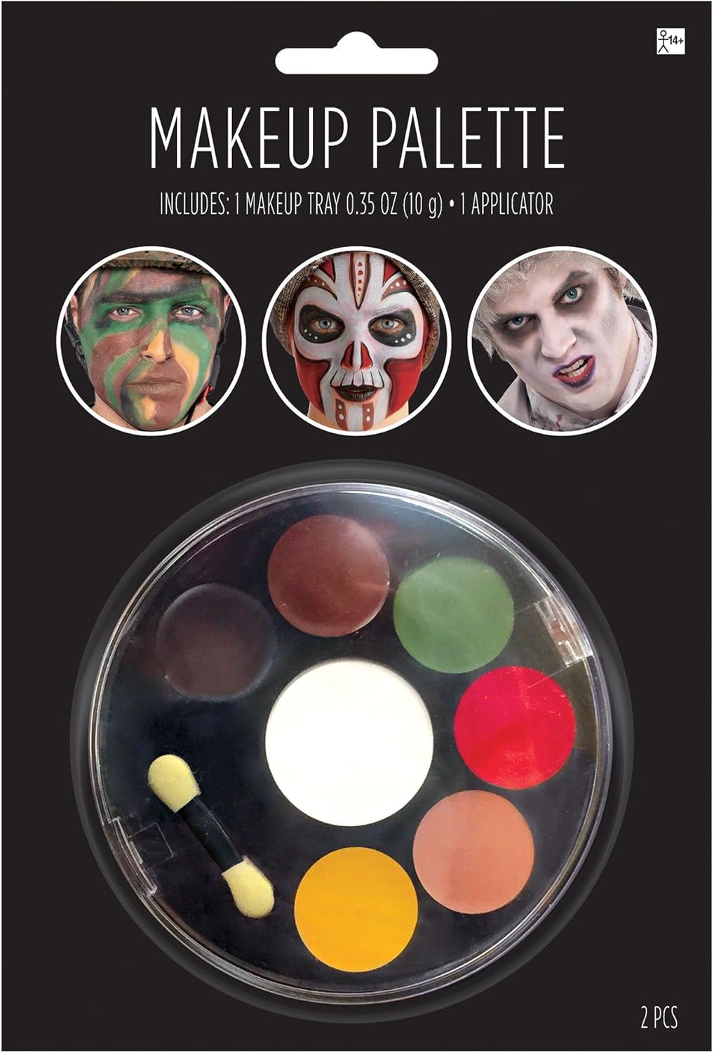 Assorted Colors Makeup Palette (1 Count) - Includes Make-up Tray and Applicator, Vibrant Shades, Ultra-Pigmented - Perfect for Artists & Beauty Lovers