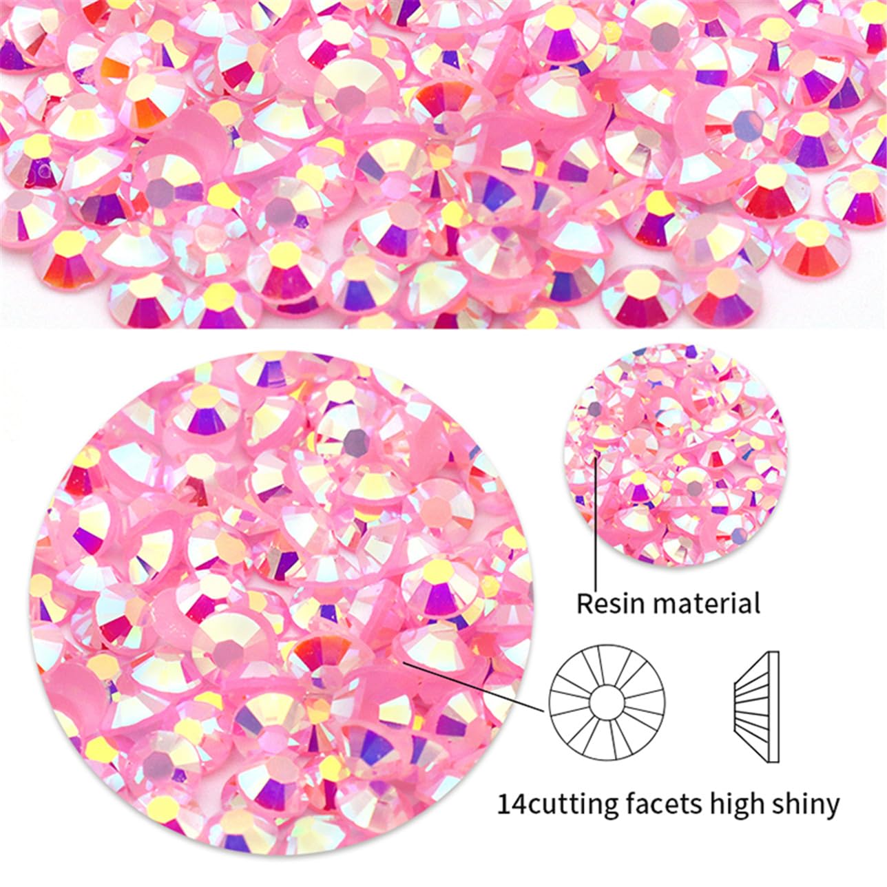 720 Pcs SS30 6mm Flatback Rhinestones for Nails Art Crafts Glitter Round Shine Gems AB Crystals DIY Clothes Shoes （Orange Yellow AB）