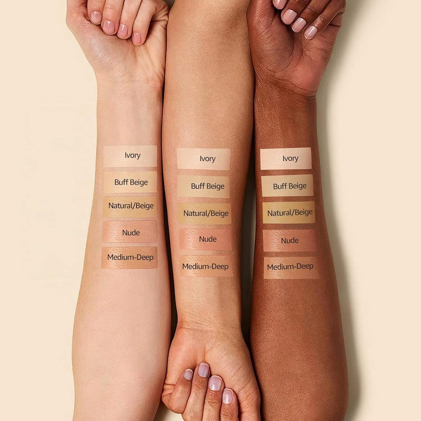 Mushroom Head Air Cushion CC Cream - BB Cream Foundation Makeup Moisturizing Concealer Long-Lasting, Cushion Foundation Full Coverage Self Adjusting for Mature Skin & All Skin Types (Buff Beige)