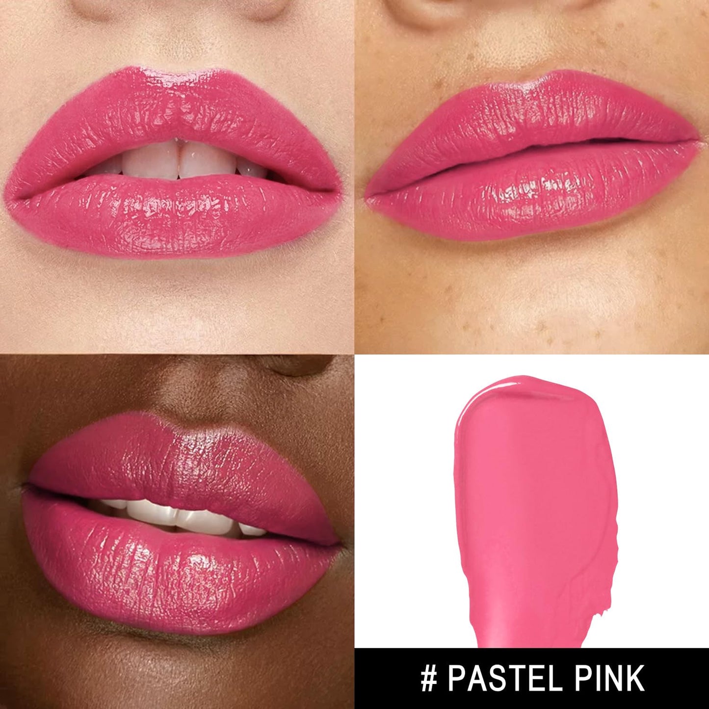 3Pc Moisture Lipsticks for Women Pink Purple Berry Lipstick Hydrate Tinted Lip Balm for Dry Cracked Lips Glossy Lip Color, MA62/65/57