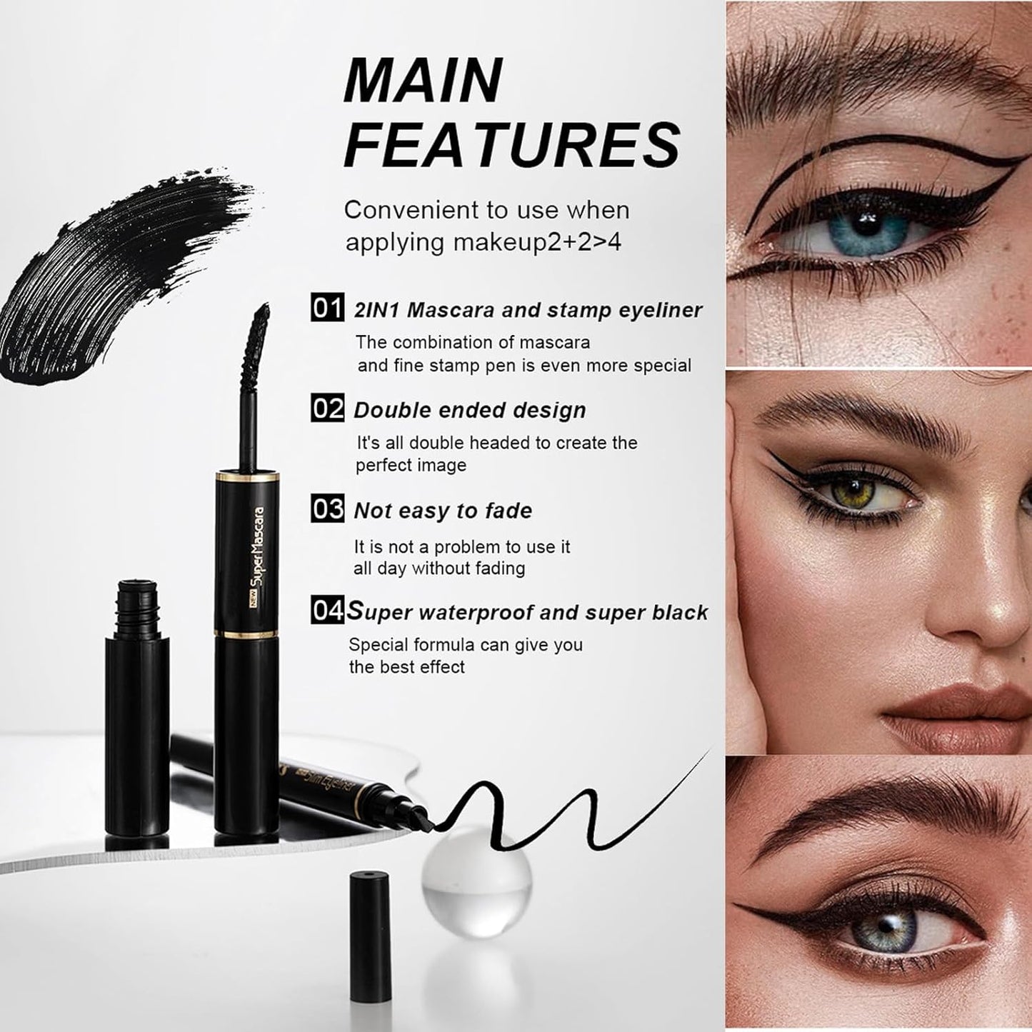 UCANE All In One Makeup Sets For Women, Naked Eyeshadow, Lipsticks, Lipgloss, Mascara, Eyeliner, Eyebrow Pencil, Liquid Blush, Cosmetic Bag, Beauty Gift Kit For Teens